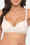 Komli Padded Non-Wired 3/4Th Coverage T-Shirt Bra - Off White — thumbnail 5